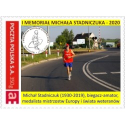 I Memoriał Michała Stadniczuka 2020 - "MójZnaczek": M. Stadniczuk podczas biegu