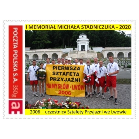 I Memoriał Michała Stadniczuka 2020 - "MójZnaczek": biegacze Sztafety Przyjaźni (również M. Stadniczuk) we Lwowie