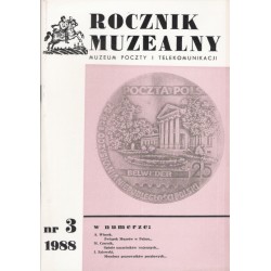 Rocznik Muzealny nr 3 : 1988 - Muzeum Poczty i Telekomunikacji