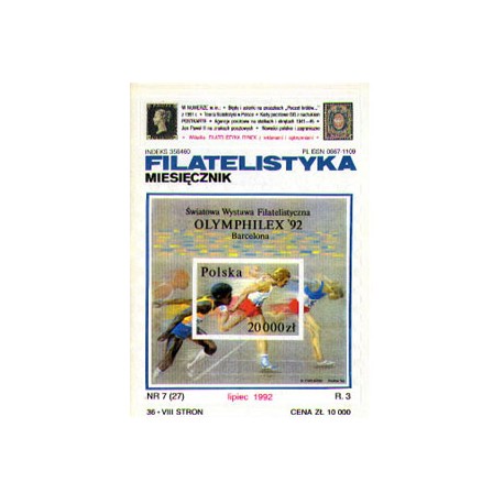 Filatelistyka 1992 nr 07
