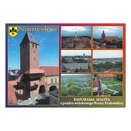 WID-N055 Namysłów, panorama miasta z punktu widokowego Bramy Krakowskiej