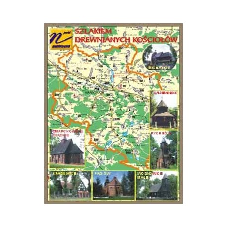 WID-N077 Powiat namysłowski, mapa, kościoły: Michalice, Smarchowice Śl., Baldwinowice, Rychnów, Krasowice, Pągów, Woskowice Małe