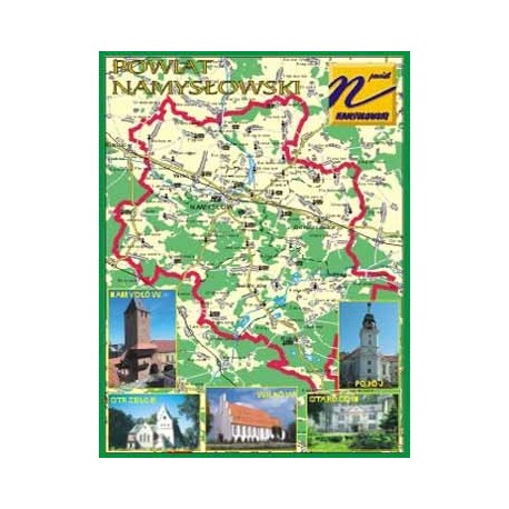 WID-N078 Powiat namysłowski, mapa, foto miejscowości -Namysłów, Pokój, Strzelce, Wilków, Starościn