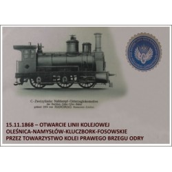 WID-N146 150. rocznica otwarcia linii kolejowej Oleśnica-Namysłów-Kluczbork-Fosowskie