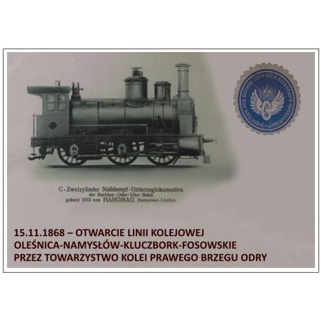 WID-N146 150. rocznica otwarcia linii kolejowej Oleśnica-Namysłów-Kluczbork-Fosowskie